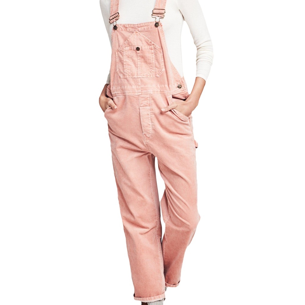 Faherty Mechanical Overalls, Rose